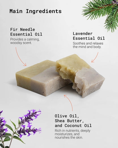 Trail Walk Soap made from natural, plant-based ingredients to hydrate and restore skin balance. Ideal for people who need a gentle yet effective soap for post-exercise or outdoor activities.