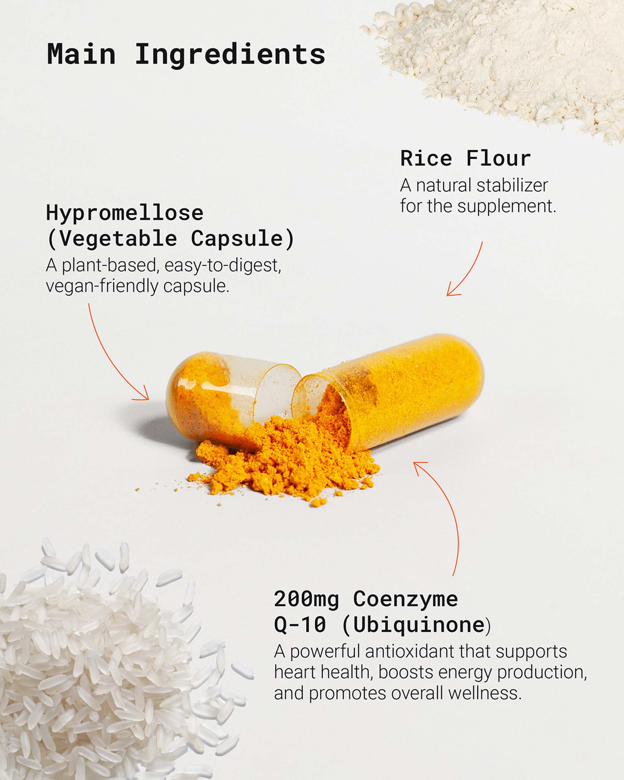 CoQ10 Ubiquinone capsules designed to enhance mitochondrial function, support heart health, and improve energy levels. Ideal for those dealing with fatigue or low energy looking for a natural solution.