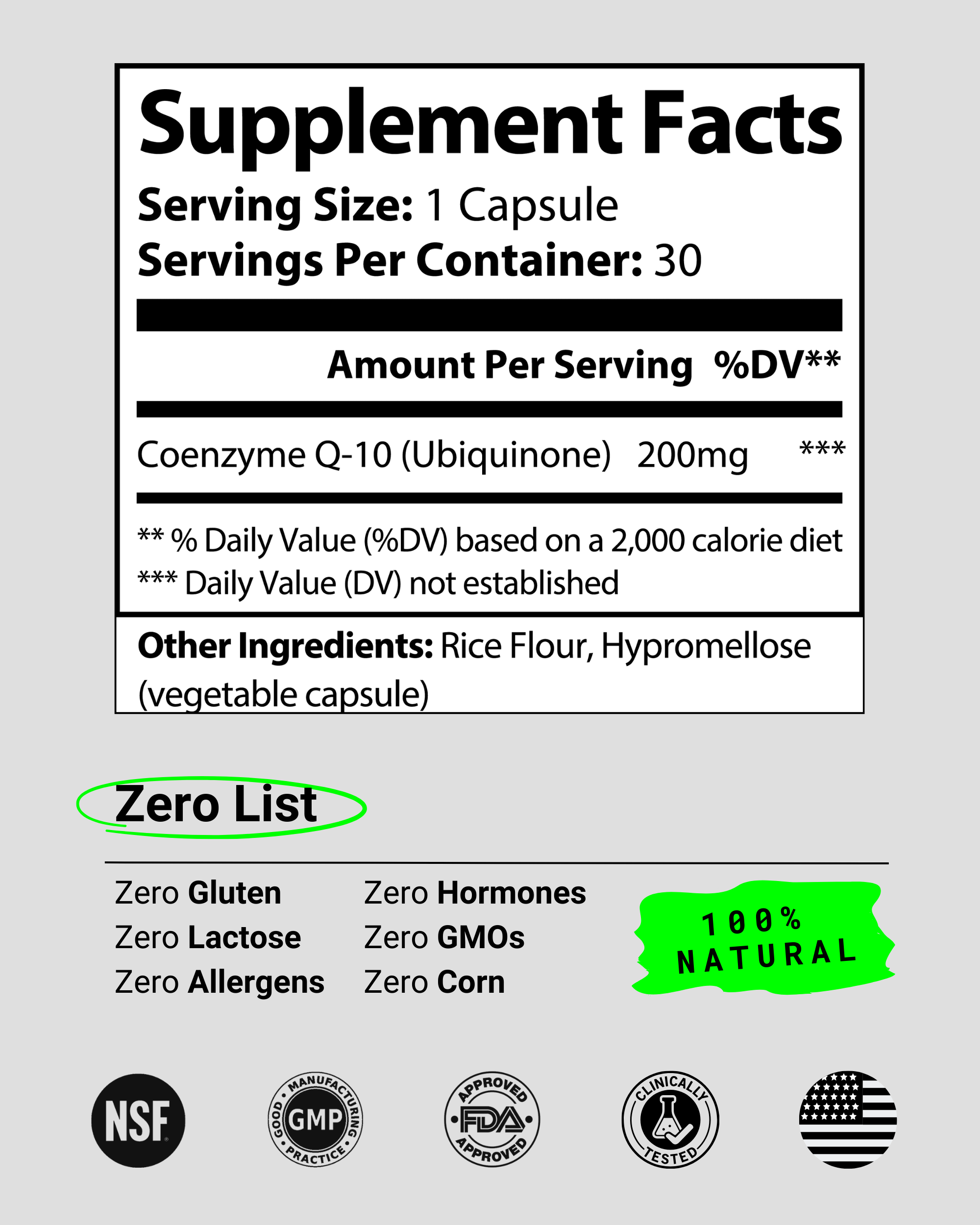 Natural CoQ10 Ubiquinone supplement to increase energy, support heart health, and reduce oxidative stress. Ideal for those searching for natural ways to promote cardiovascular health and protect against free radicals.