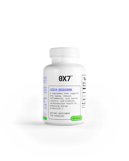 CoQ10 Ubiquinone supplement for boosting energy production at a cellular level. Ideal for individuals looking for natural ways to improve heart health, increase energy, and reduce fatigue.