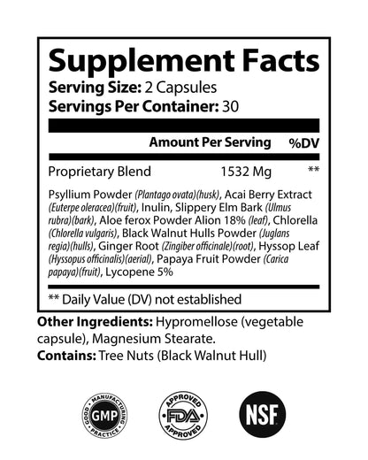 All-natural Max Detox Acai Detox supplement to support liver health, cleanse the digestive system, and reduce bloating. Perfect for individuals looking for a natural way to detox and improve digestive health.