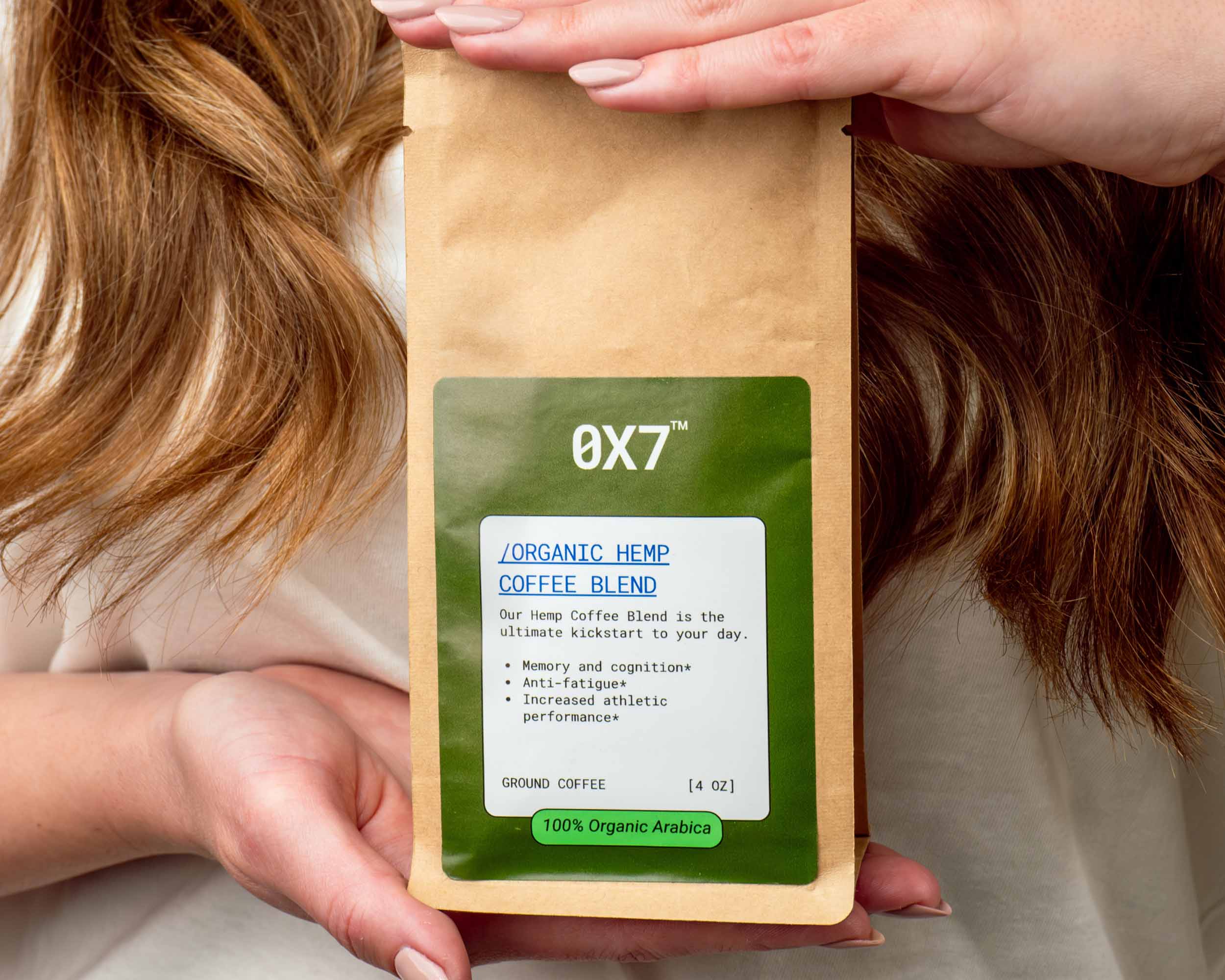 Natural Organic Hemp Coffee Blend Medium Roast by Zero-X-Seven | 0X7, designed to deliver a smooth coffee experience with added hemp benefits for energy, focus, and wellness. Ideal for individuals searching for a unique, health-focused coffee blend.