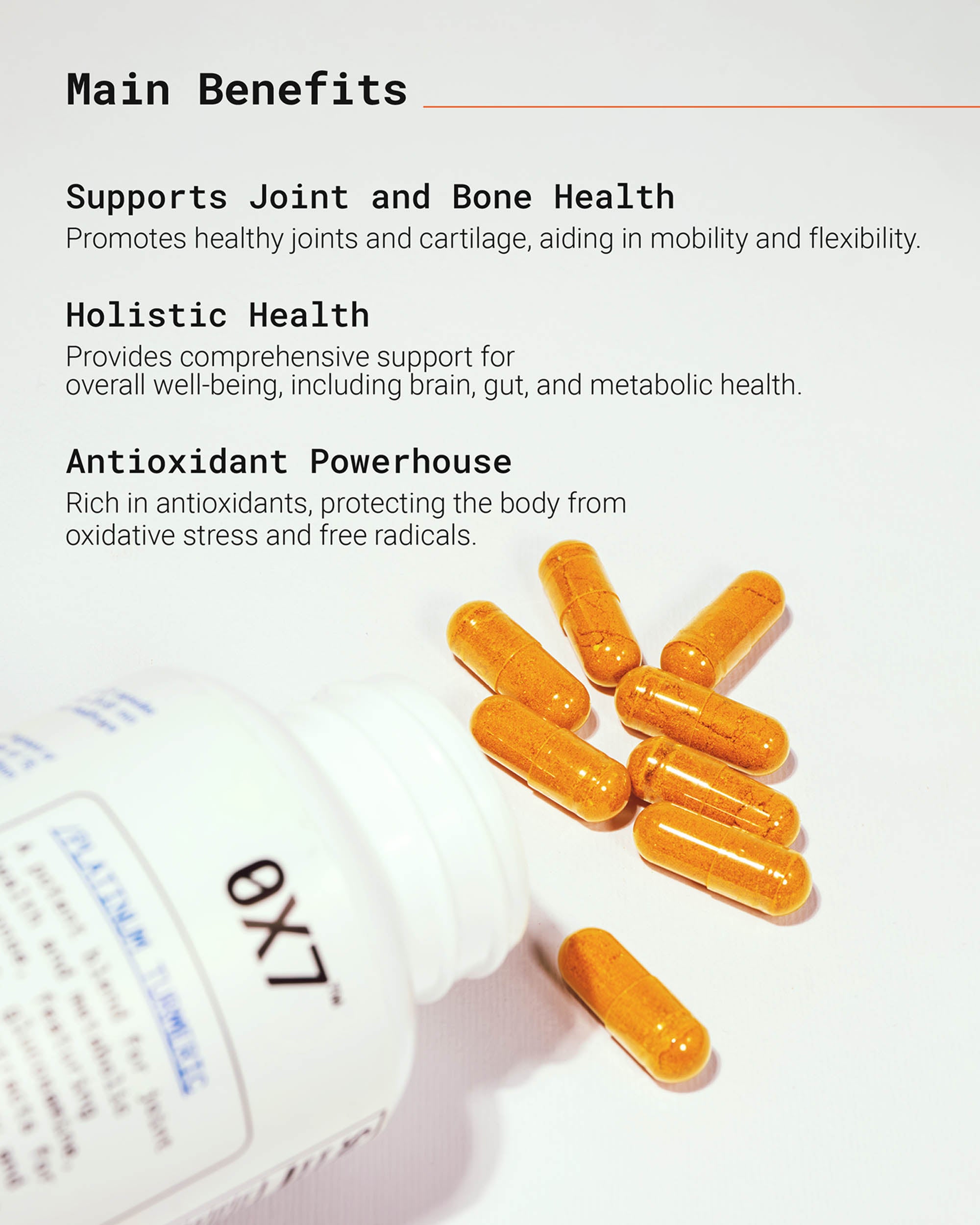 Natural Platinum Turmeric designed to reduce inflammation, improve joint flexibility, and enhance immune function. Perfect for people looking for a natural anti-inflammatory supplement to support long-term joint health.