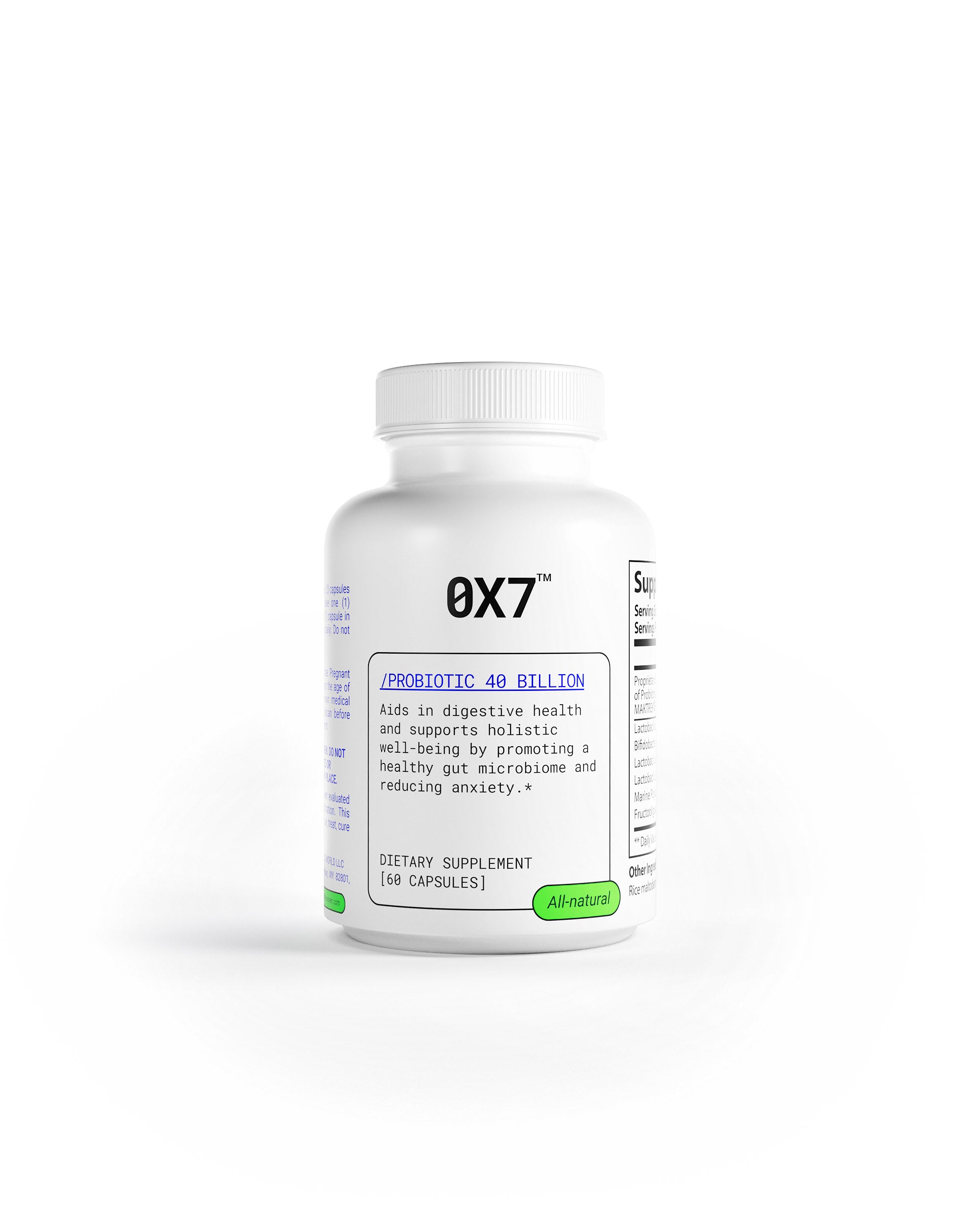 Probiotic 40 Billion with Prebiotics for supporting digestive health and balancing gut bacteria. Perfect for individuals searching for a natural way to improve digestion and boost gut health.