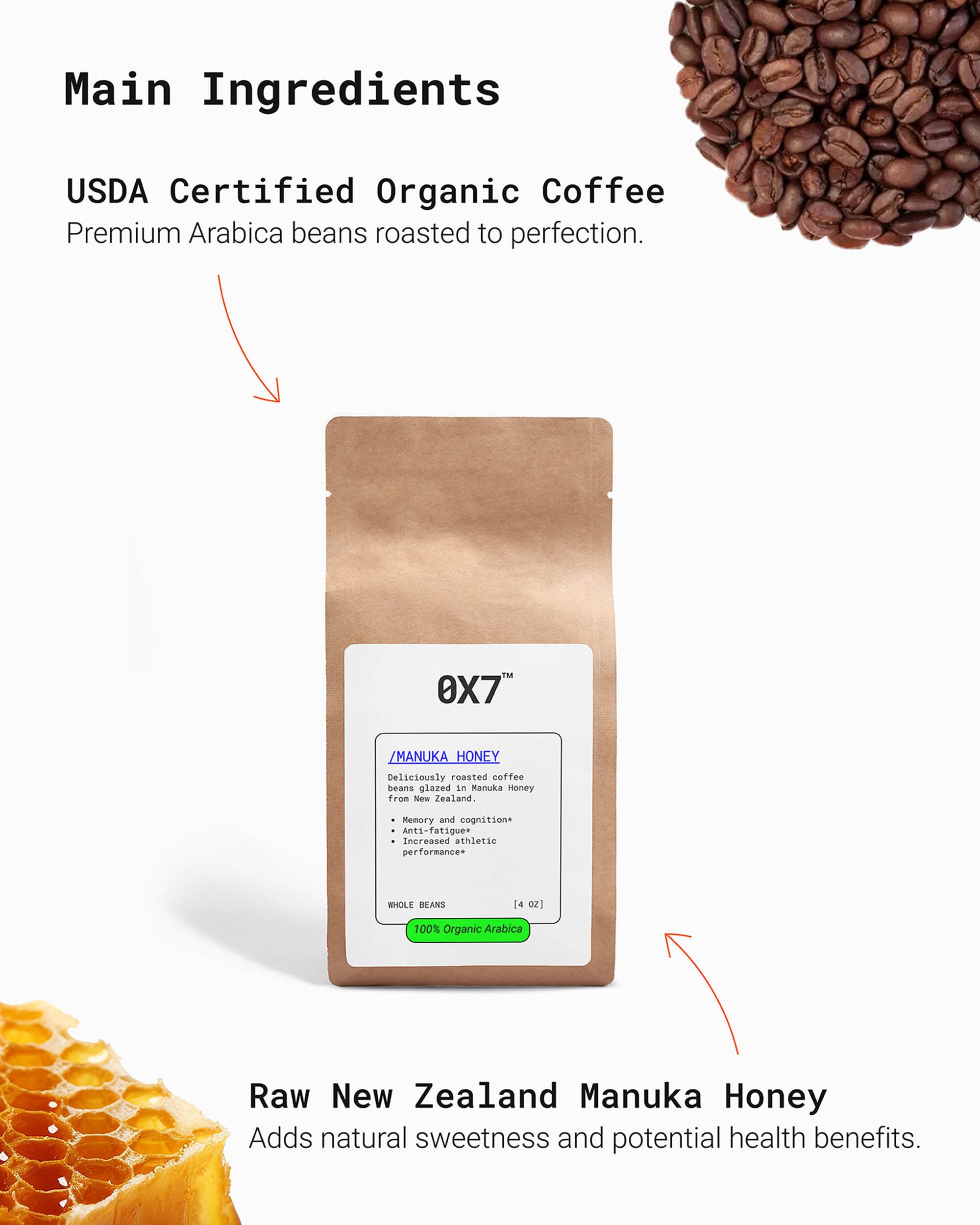 Raw Manuka Honey Coffee Blend for boosting energy, improving gut health, and supporting immunity. Great for individuals searching for a natural coffee that enhances health and wellness with the power of Manuka honey.